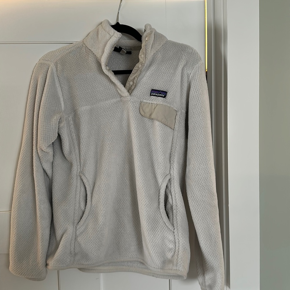 Patagonia retool snap pullover - Womens M White